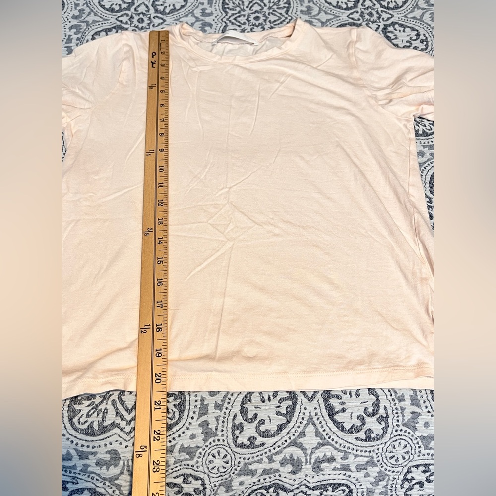 Double Zero Light Pink Peach Soft Tee Medium - Picture 4 of 5